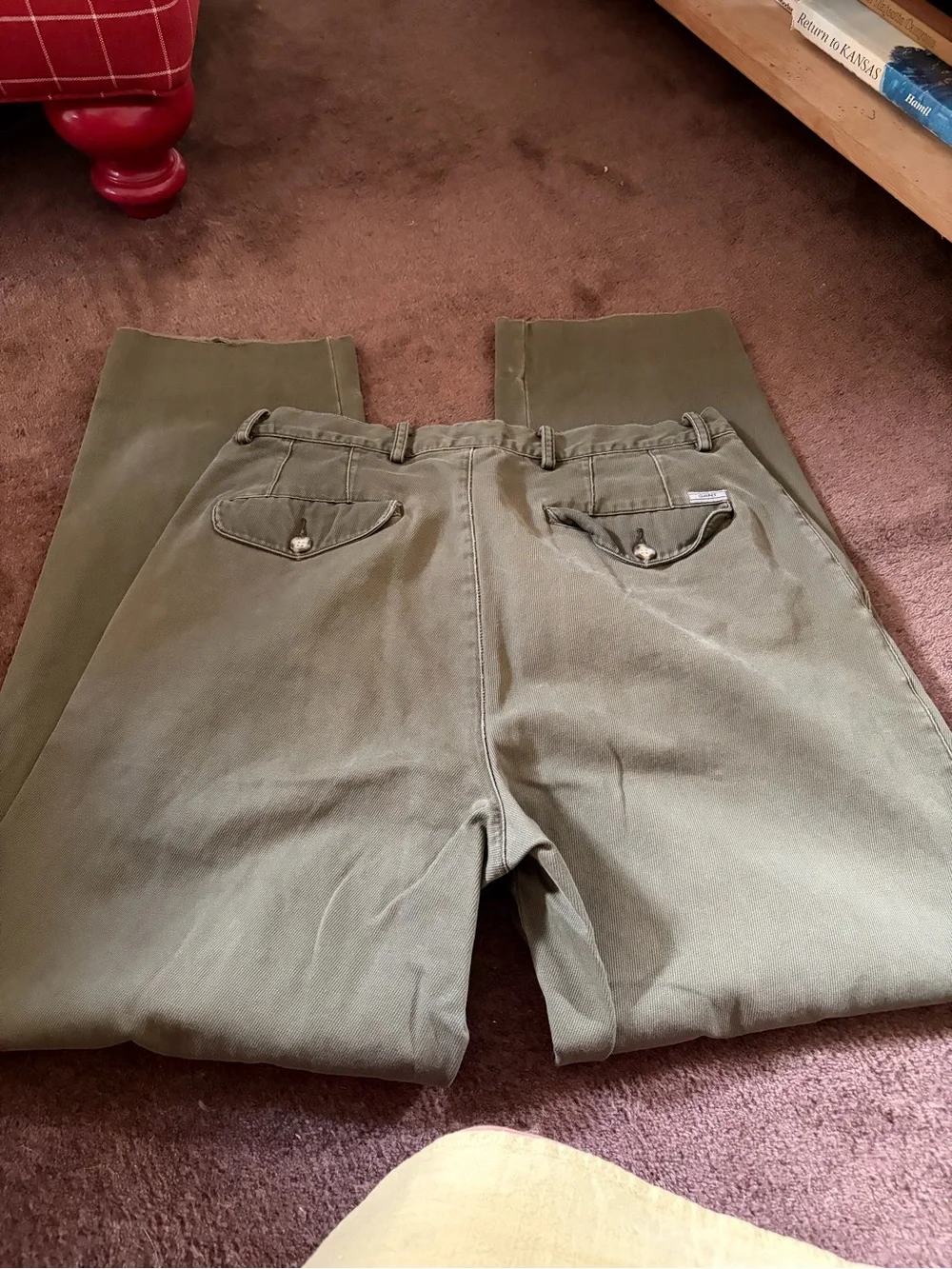 100% Cotton Gant Double Pleat Pants